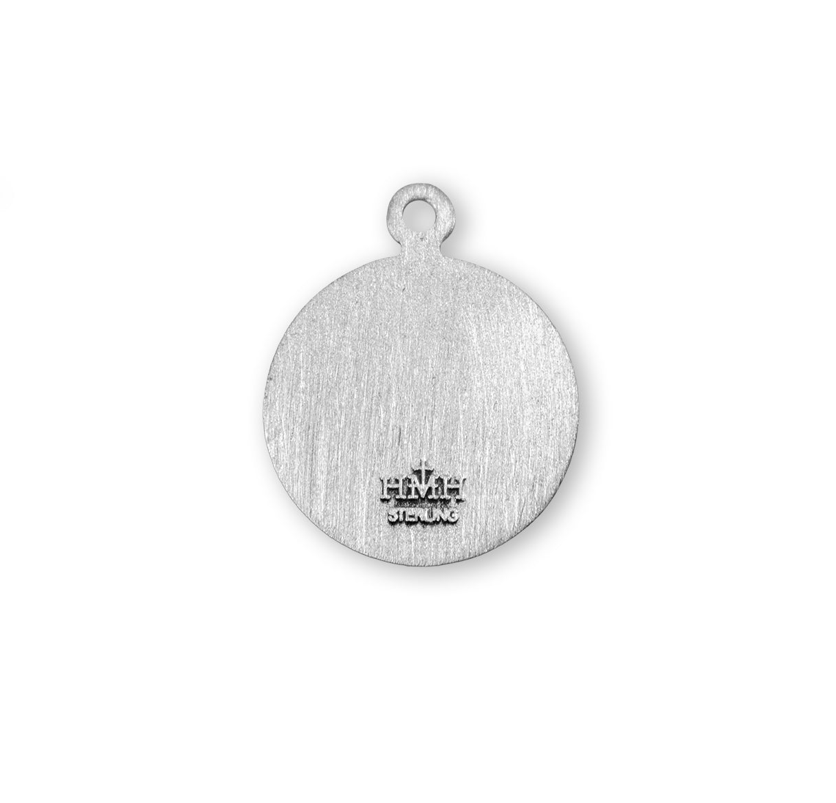 Saint Michael Sterling Silver Medal on an Angel Pin Necklace | .925 Silver