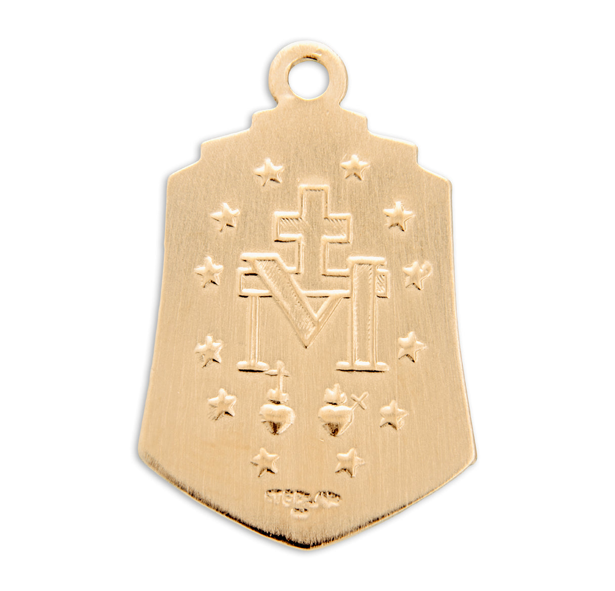Gold Over Sterling Silver Miraculous Medal Necklace | 16kt Gold Plated .925 Silver