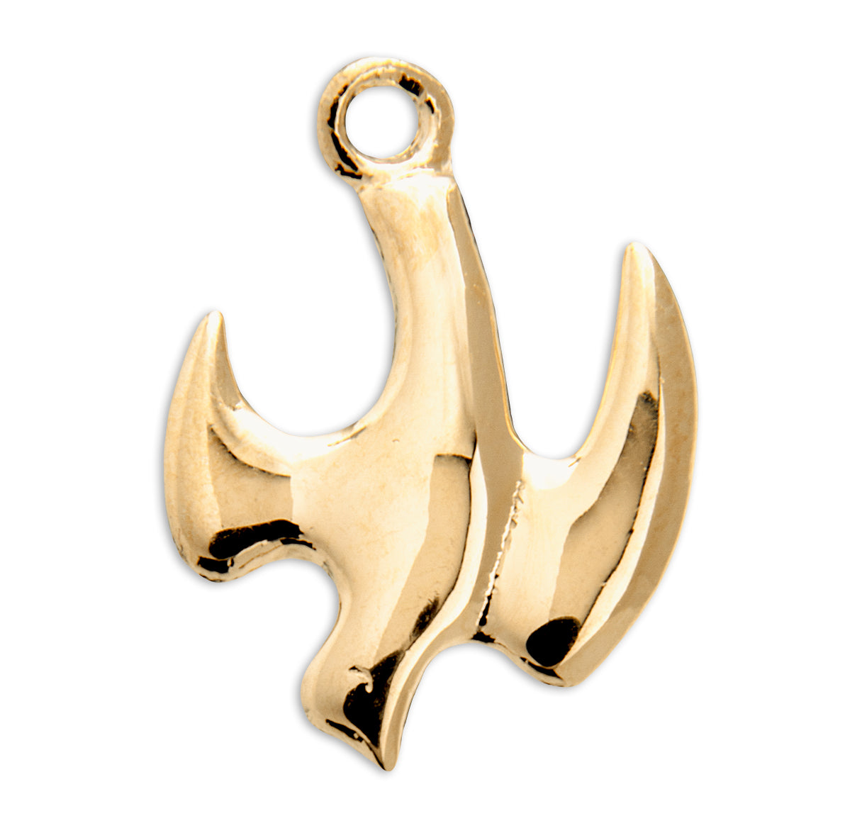 Holy Spirit High Polished Gold Over Sterling Silver Medal Necklace | 16kt Gold Plated .925 Silver