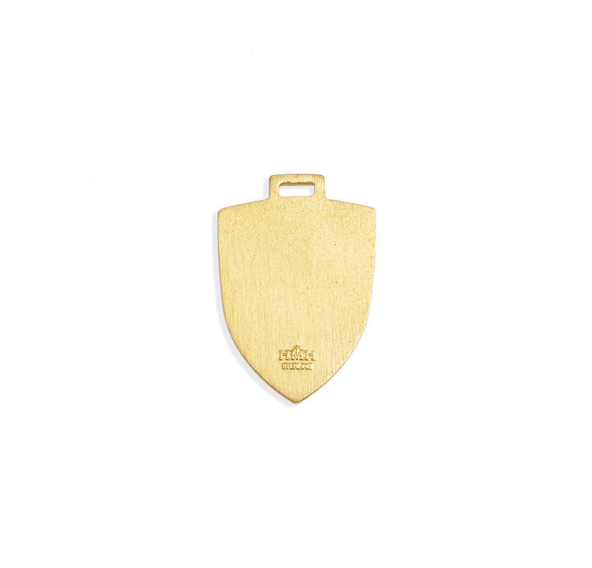Gold Over Sterling Silver St. Michael Shield Medal Necklace | 16kt Gold Plated .925 Silver