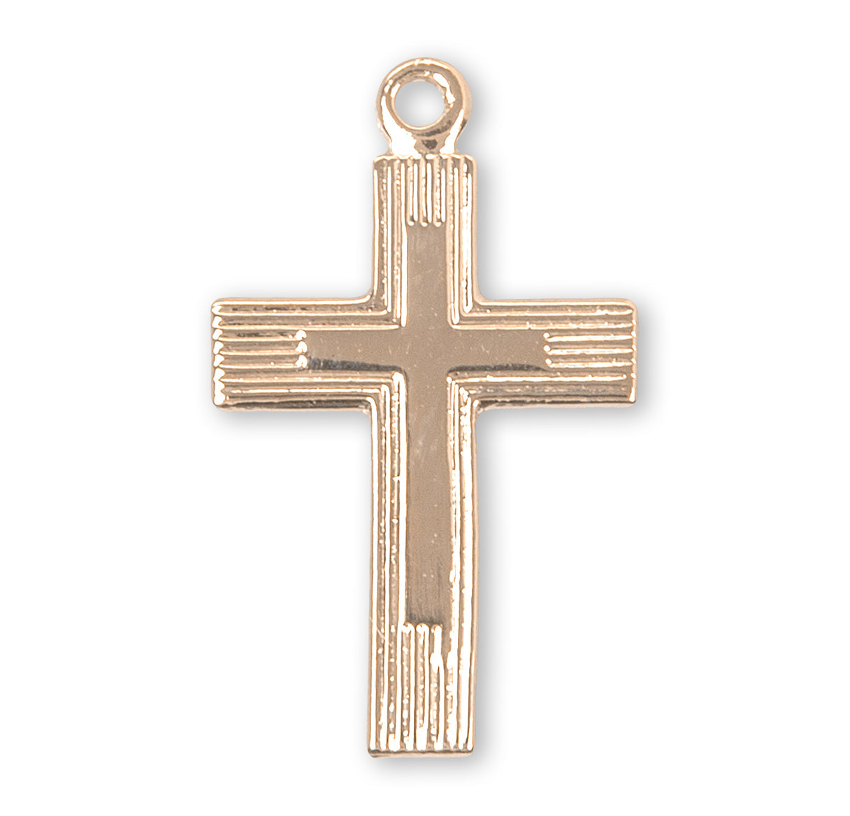 Gold Over Sterling Silver Cross Necklace | 16kt Gold Plated .925 Silver