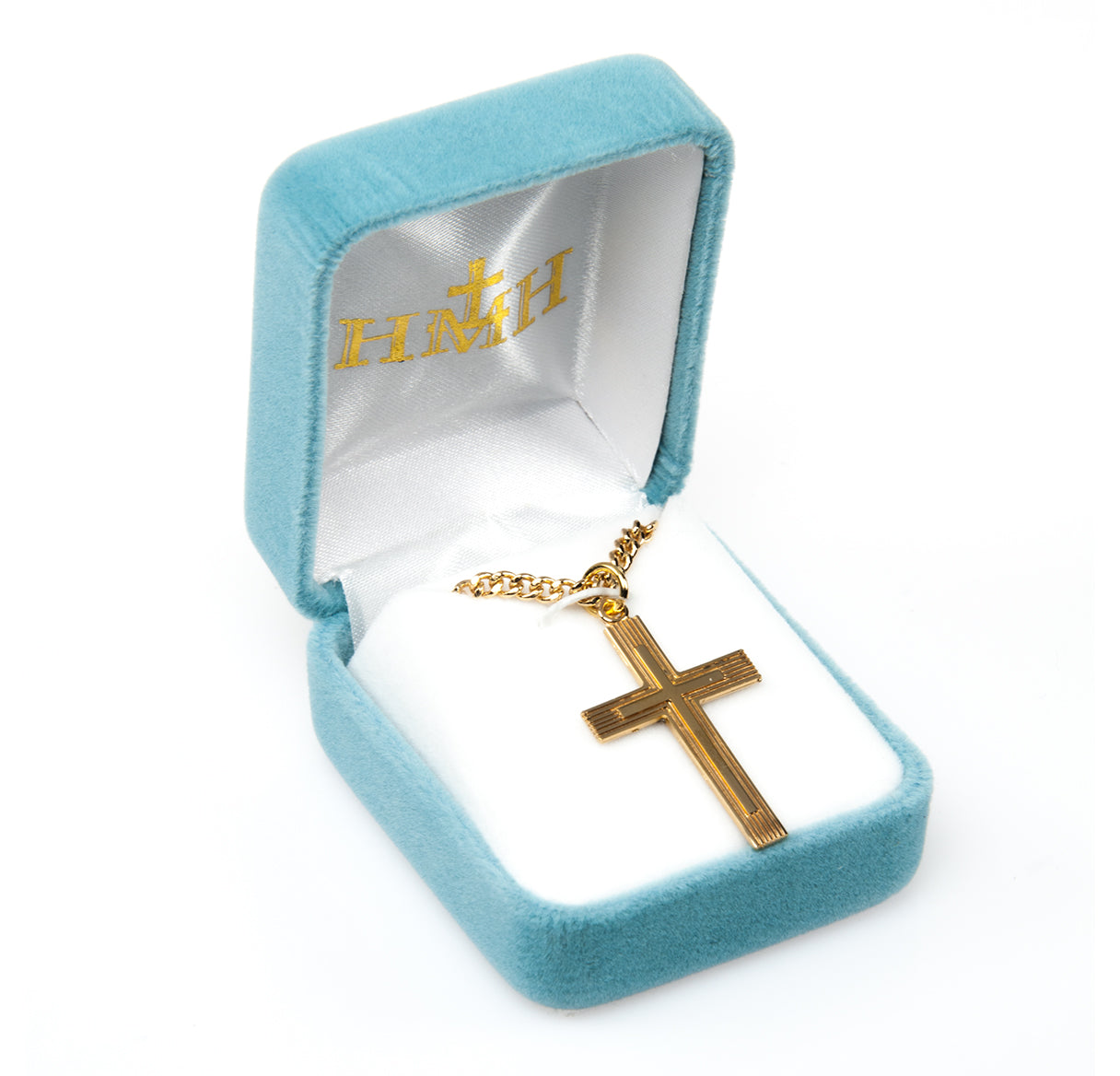 Gold Over Sterling Silver Cross Necklace | 16kt Gold Plated .925 Silver
