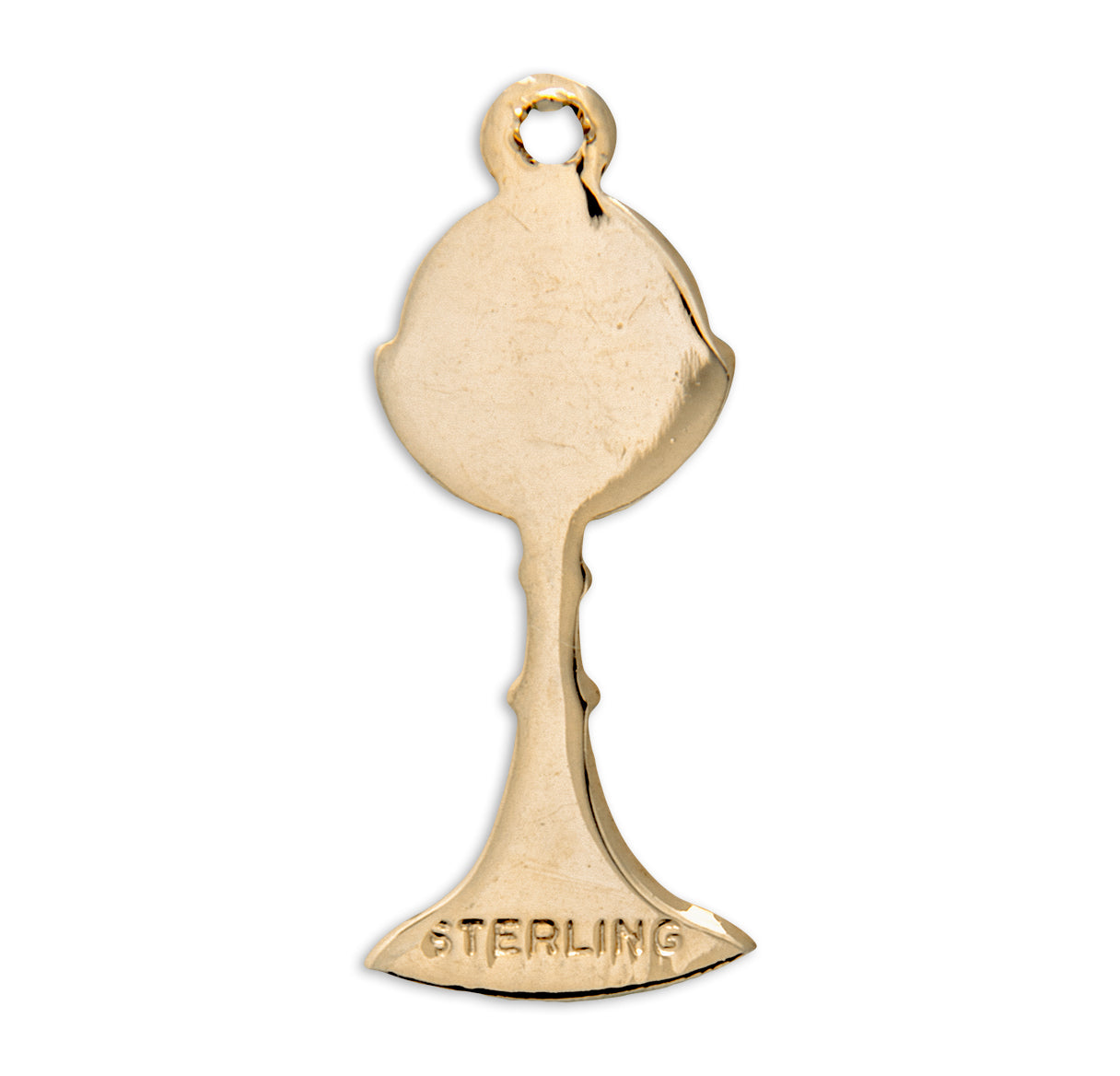 Gold Over Sterling Silver Chalice Pendant | 16kt Gold Plated .925 Silver