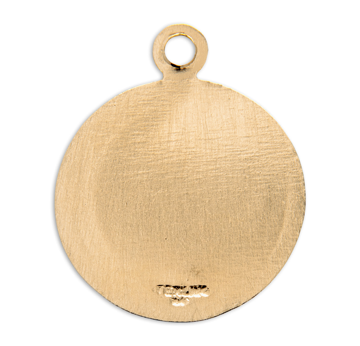 Patron Saint Michael Round Gold Over Sterling Silver Medal Necklace | 16kt Gold Plated .925 Silver