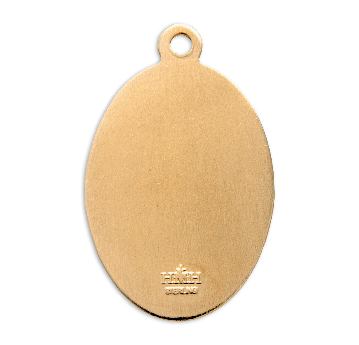 Patron Saint Michael Oval Gold Over Sterling Silver Medal Necklace | 16kt Gold Plated .925 Silver