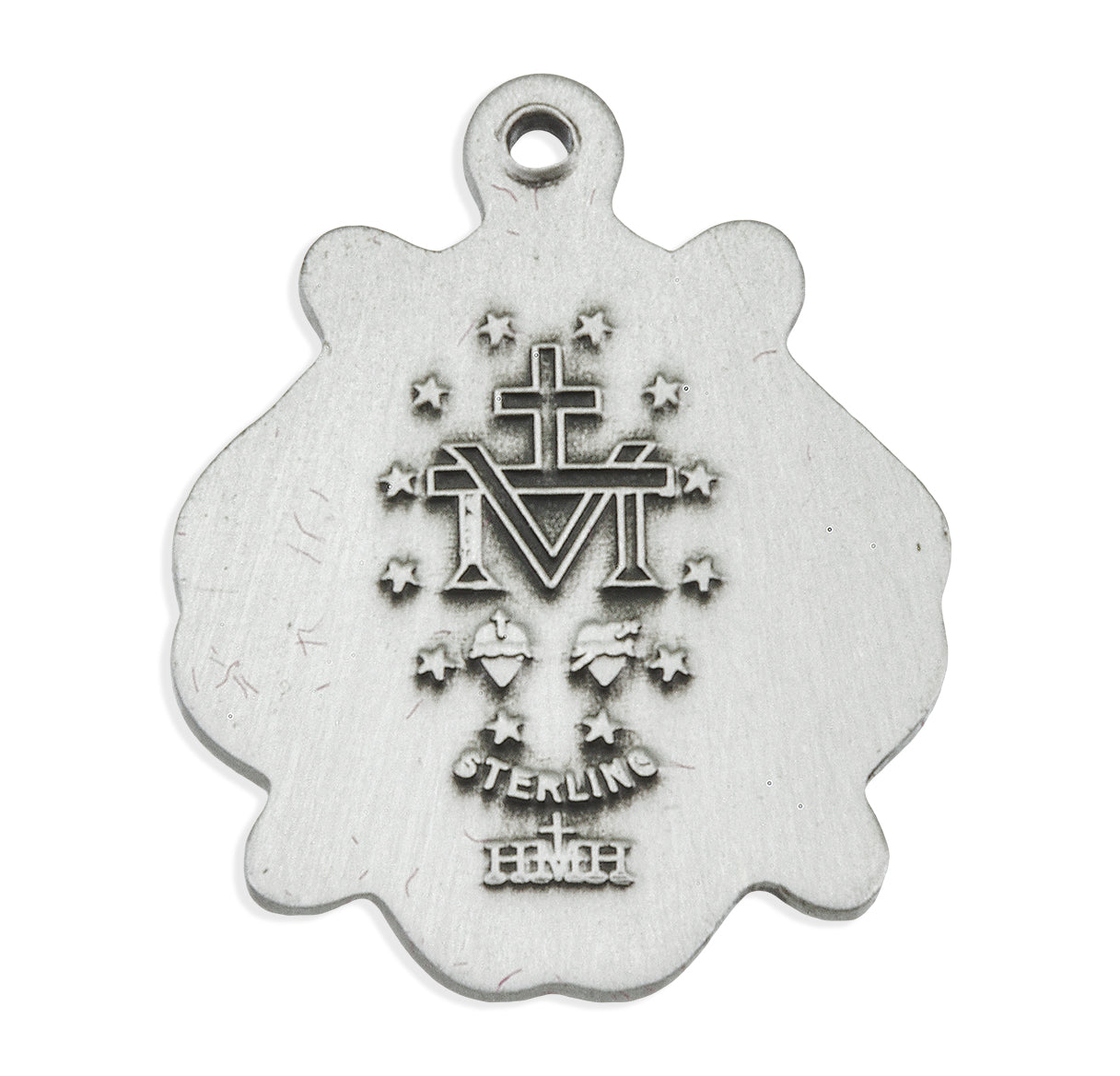 Sterling Silver Miraculous Medal Pendant with Chain Celtic Knot | .925 Silver