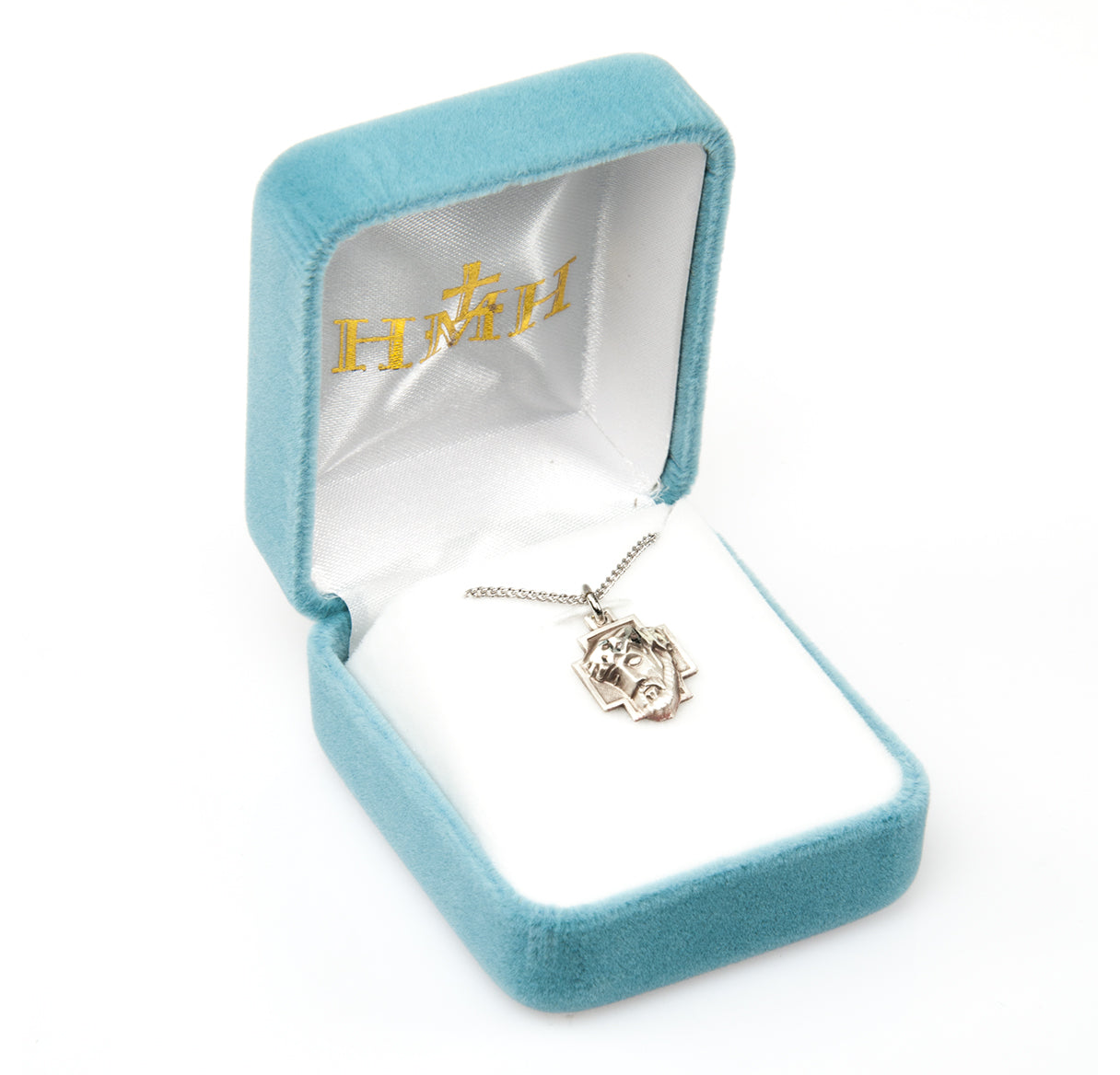Head of Christ Sterling Silver Medal Pendant with Chain | .925 Silver