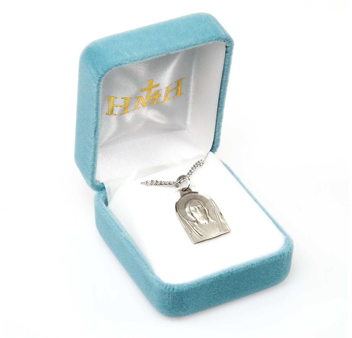 Sterling Silver Medal of Christ Necklace | .925 Silver