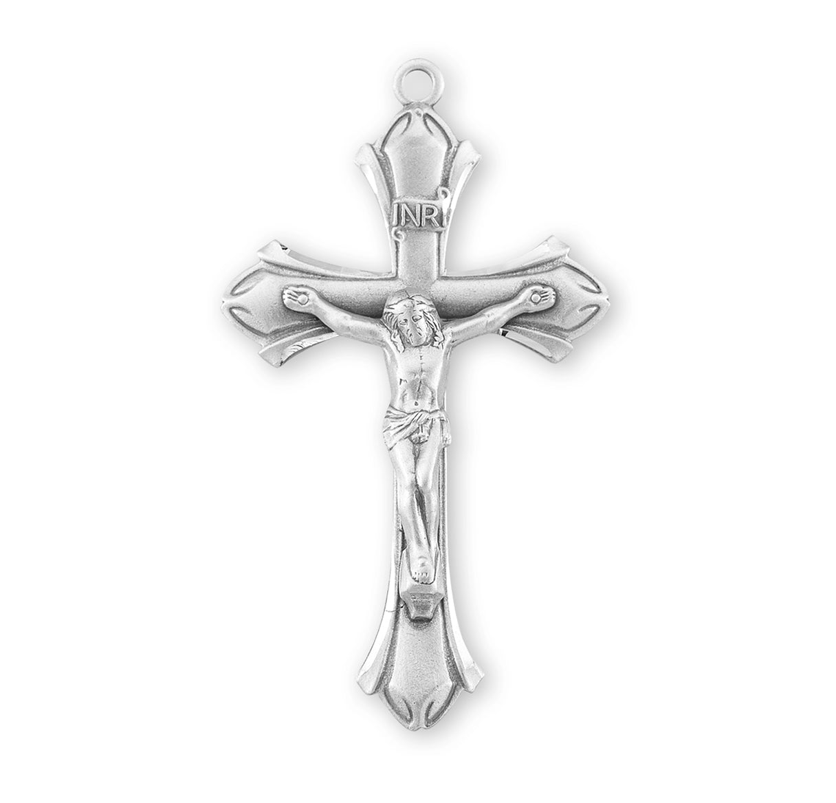 Sterling Silver Flare End Crucifix Necklace | .925 Silver