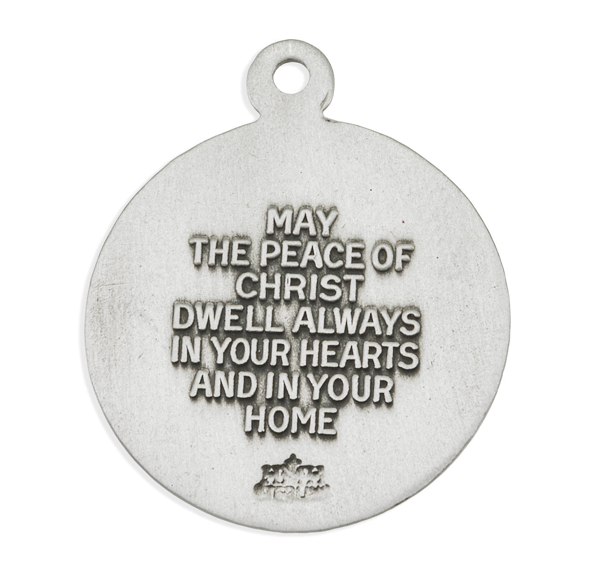 Sterling Silver "Light of the World" Round Infant Jesus Medal Pendant with Chain | .925 Silver