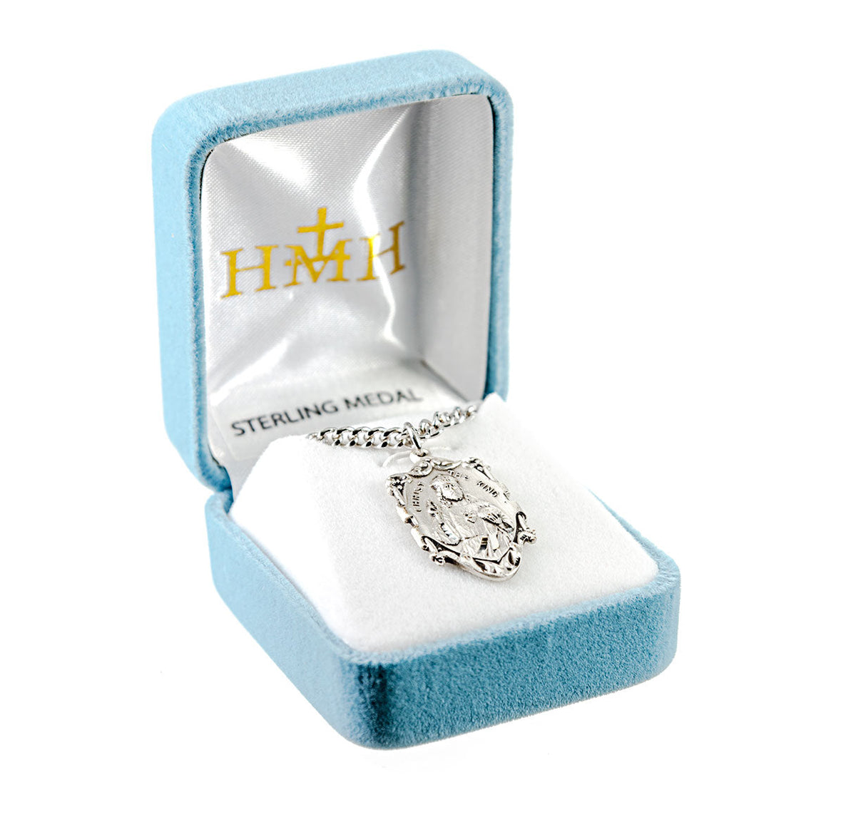 Christ the King Sterling Silver Medal Pendant with Chain | .925 Silver