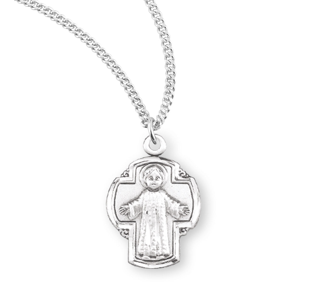 Christ the Child Sterling Silver Cross Necklace | .925 Silver