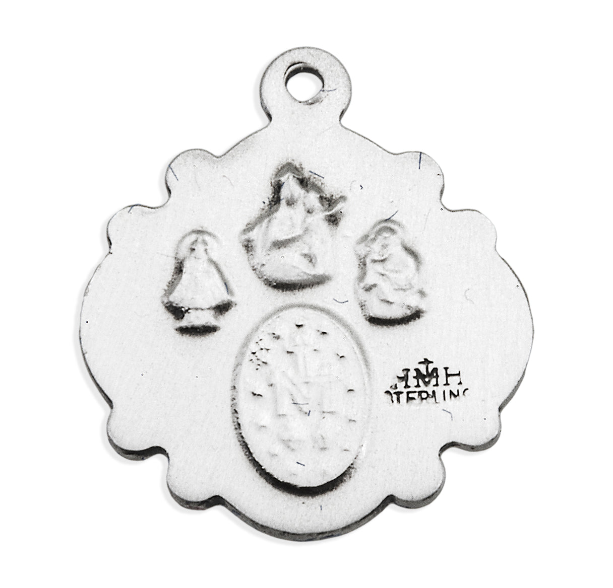 Sterling Silver 4-Way Cross Medal Pendant with Chain | .925 Silver