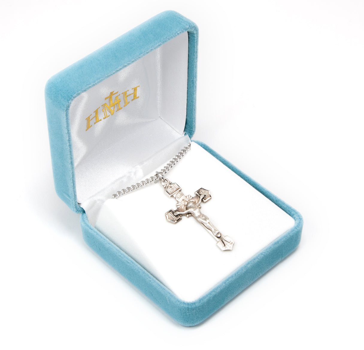 Sterling Silver IHS Crucifix Necklace | .925 Silver