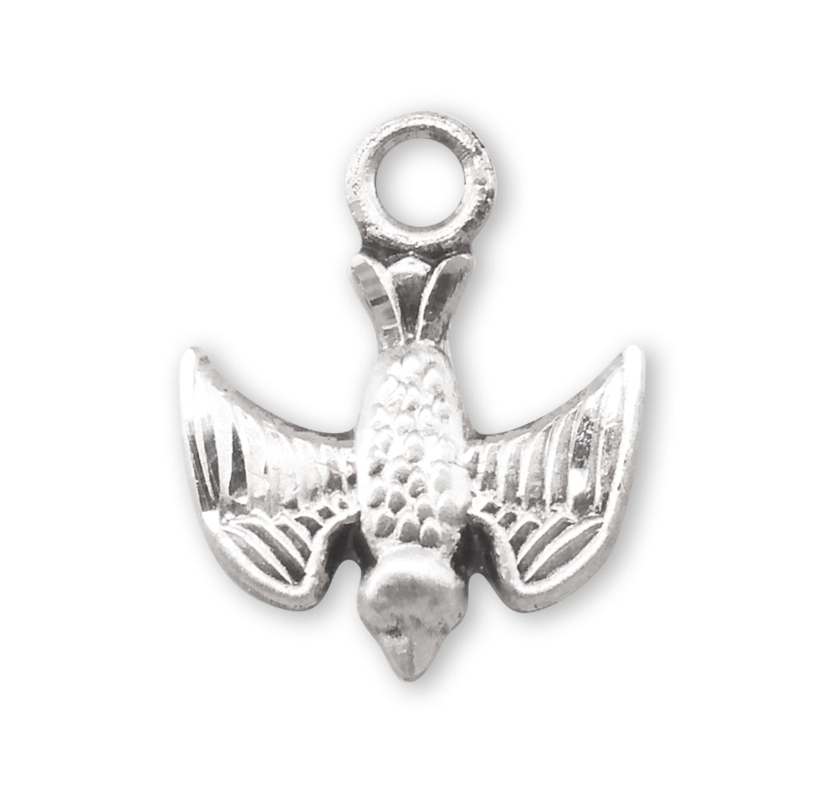 Holy Spirit Sterling Silver Medal Pendant with Chain | .925 Silver