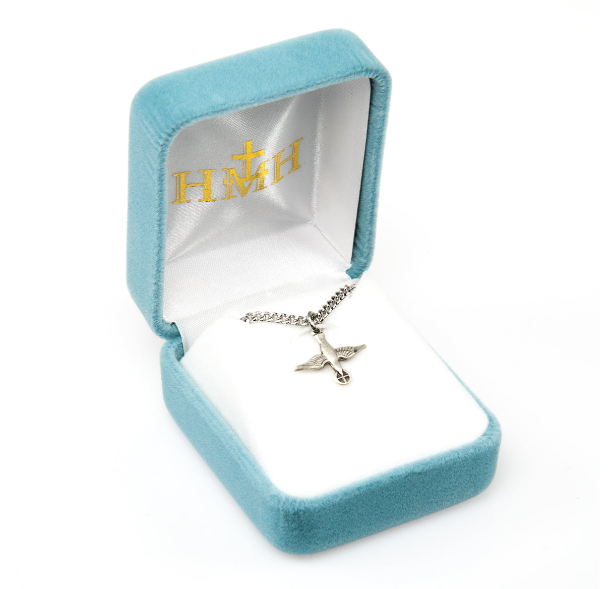 Holy Spirit Sterling Silver Medal Pendant with Chain | .925 Silver