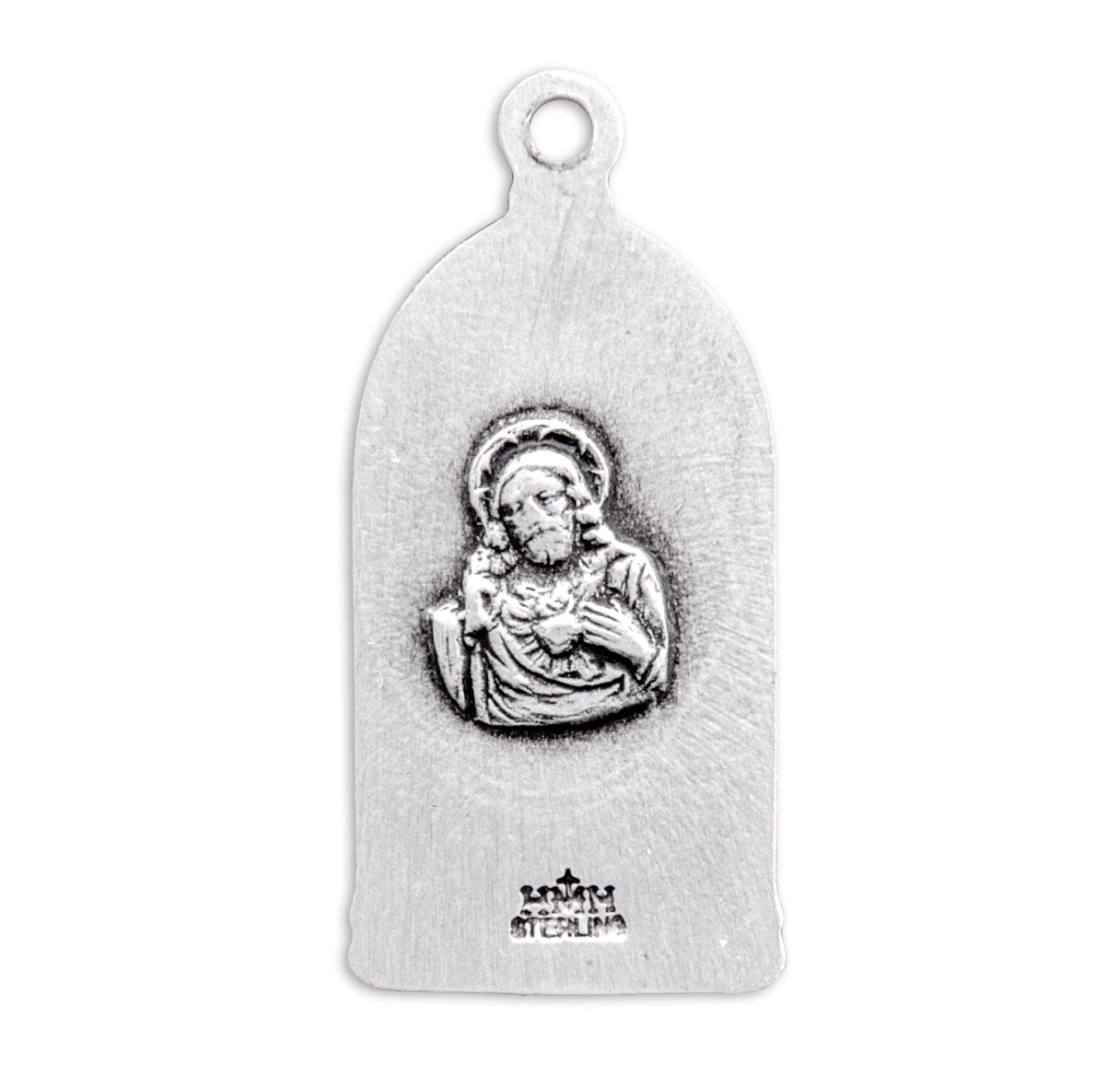 Saint Jude Thaddeus Sterling Silver Medal Pendant with Chain | .925 Silver
