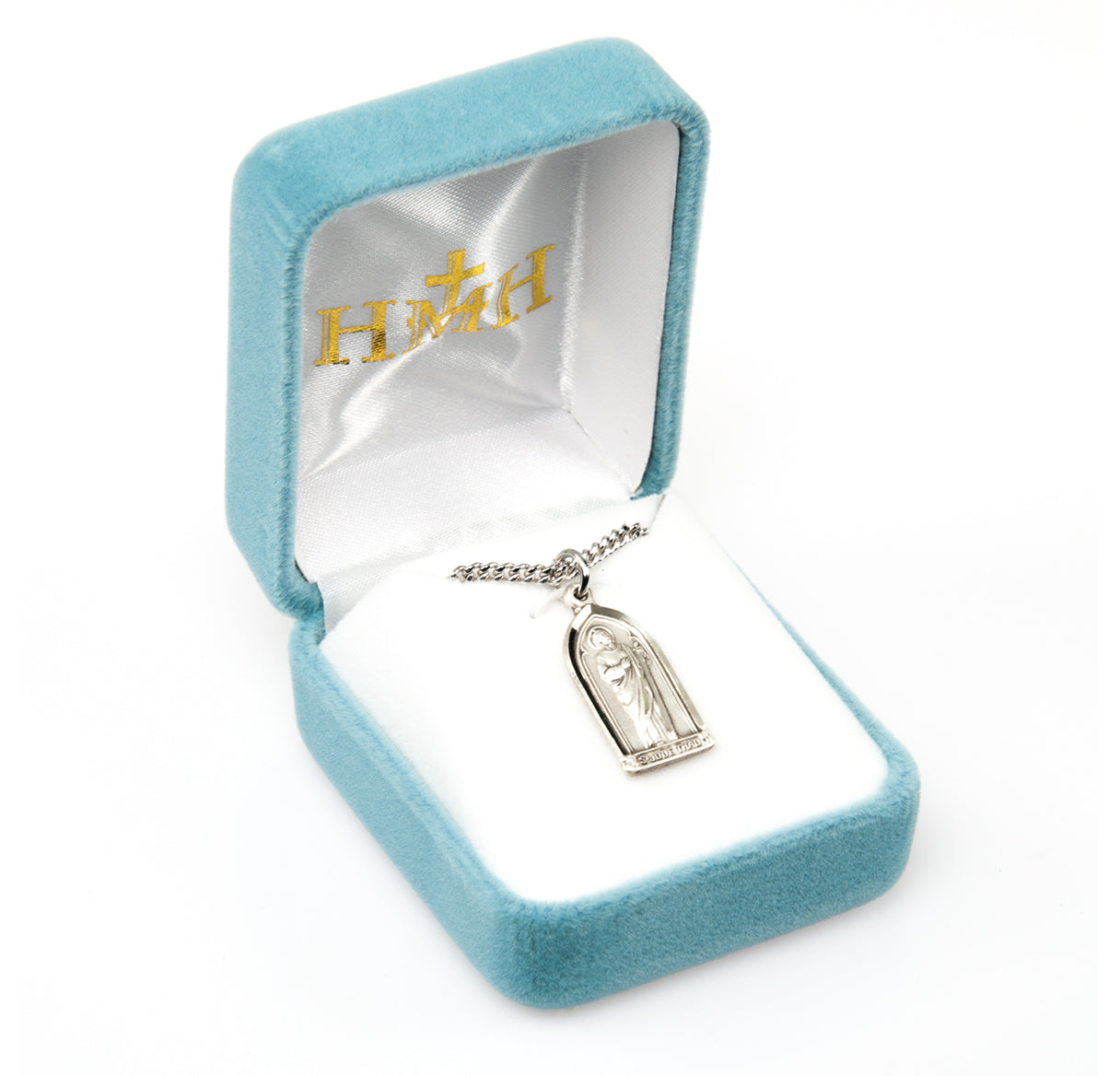 Saint Jude Thaddeus Sterling Silver Medal Pendant with Chain | .925 Silver