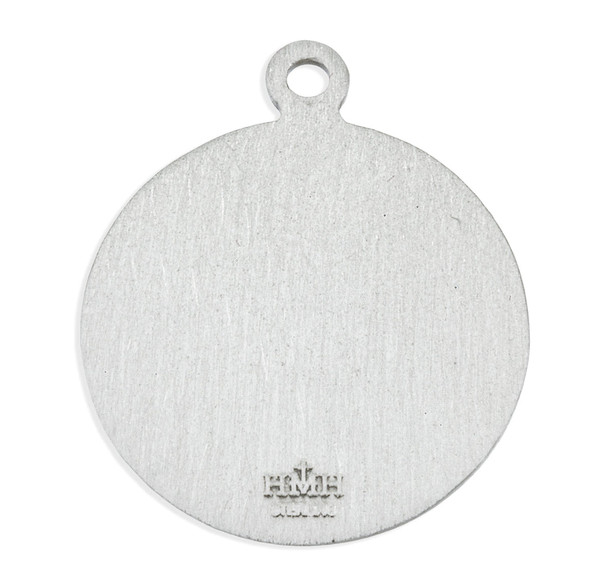 Saint Francis of Assisi Round Sterling Silver Medal Pendant with Chain | .925 Silver