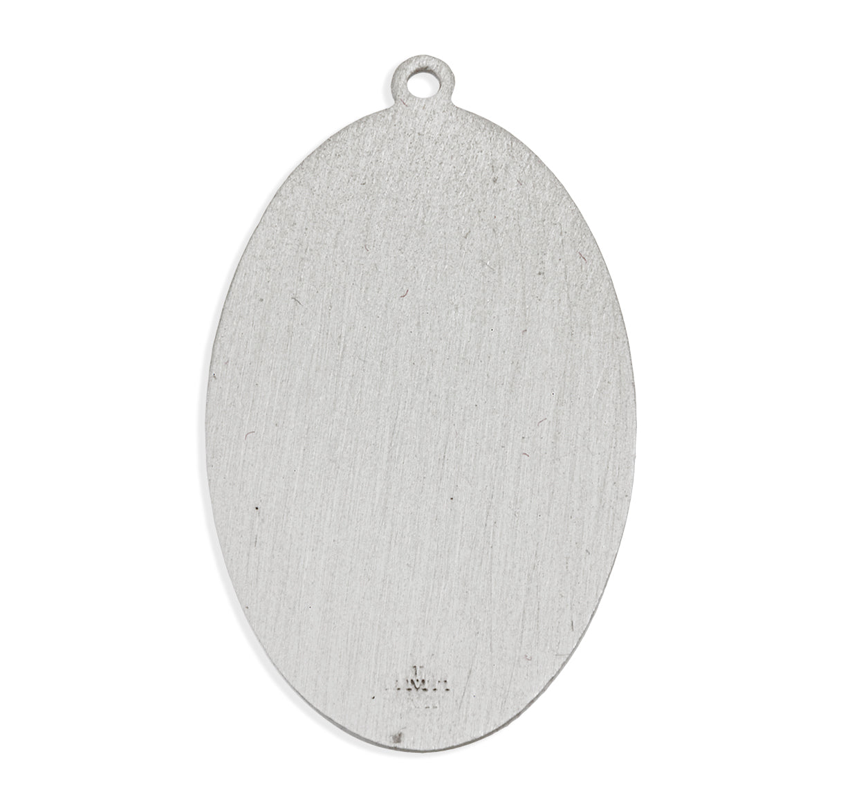 Saint Michael the Archangel Slaying Demon Oval Sterling Silver Medal Pendant with Chain | .925 Silver