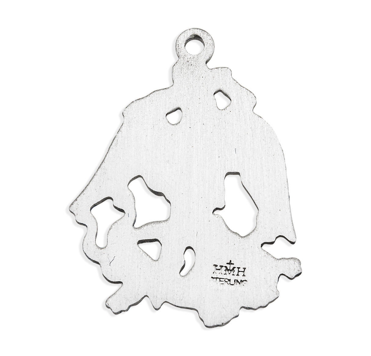 Saint Michael the Archangel Slaying Demon Sterling Silver Medal Pendant with Chain | .925 Silver