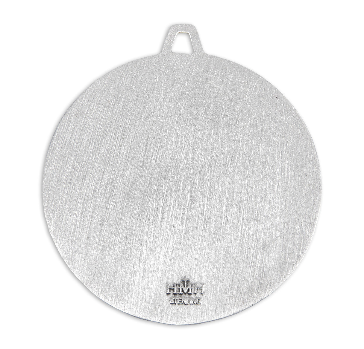 Saint Michael the Archangel Slaying Demon Round Sterling Silver Medal Pendant with Chain | .925 Silver