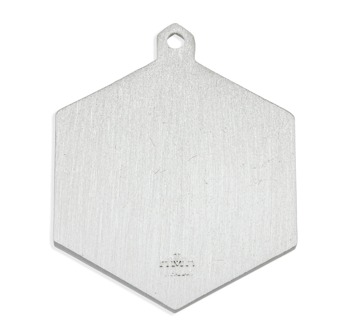 Saint Michael the Archangel Slaying Demon the Archangel Sterling Silver Hexagon Medal Pendant with Chain | .925 Silver