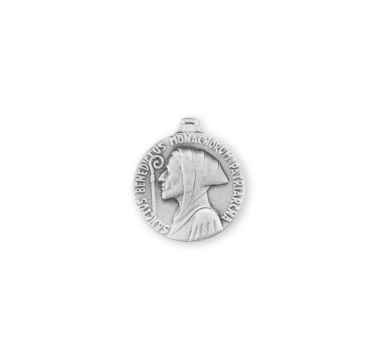 Saint Benedict Protection Sterling Silver Medal Pendant with Chain | .925 Silver