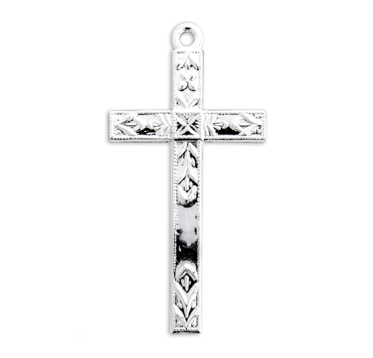 Sterling Silver Finely Detailed Cross Necklace | .925 Silver
