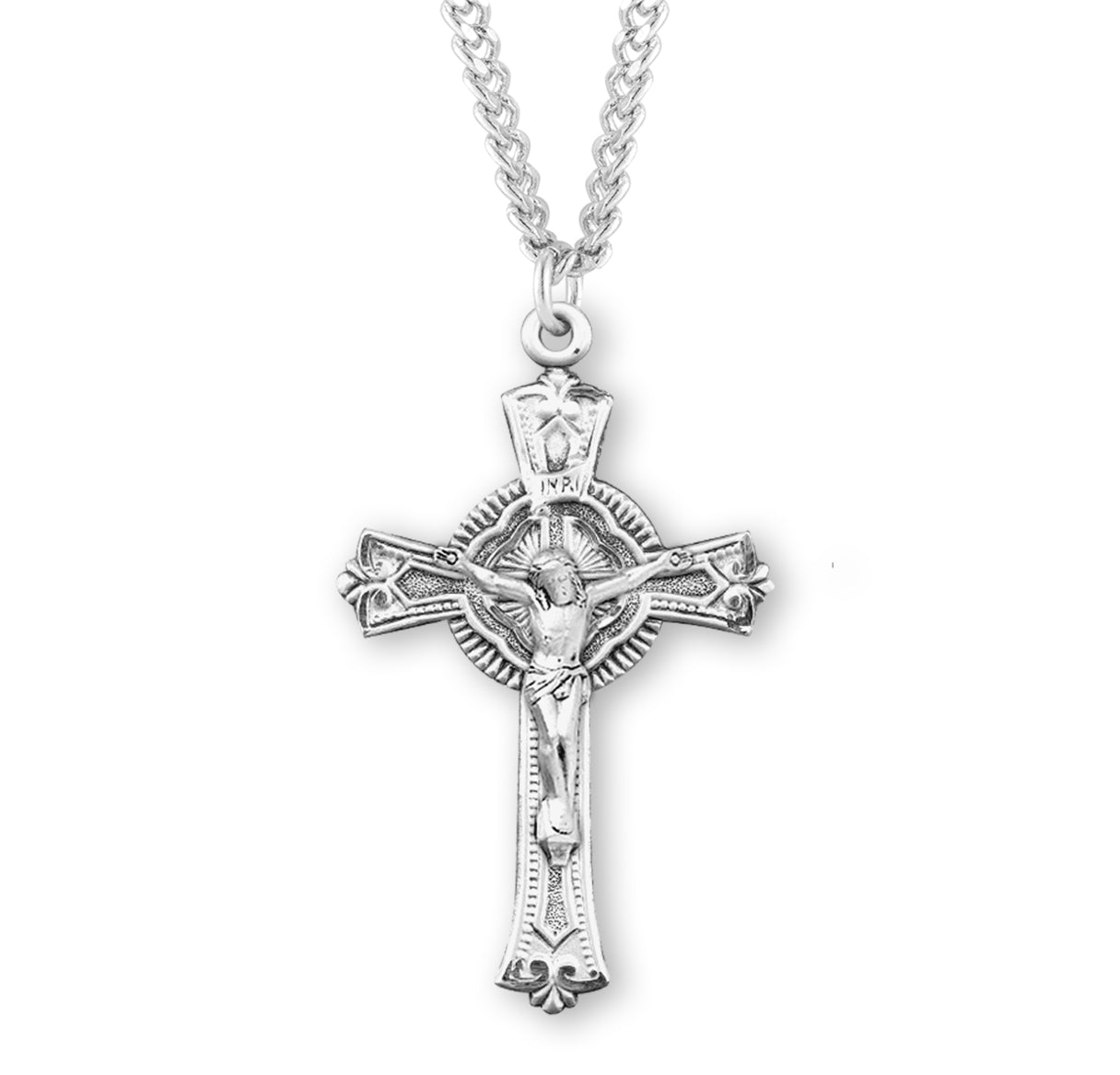 Sterling Silver Fine Detailed Crucifix Necklace | .925 Silver