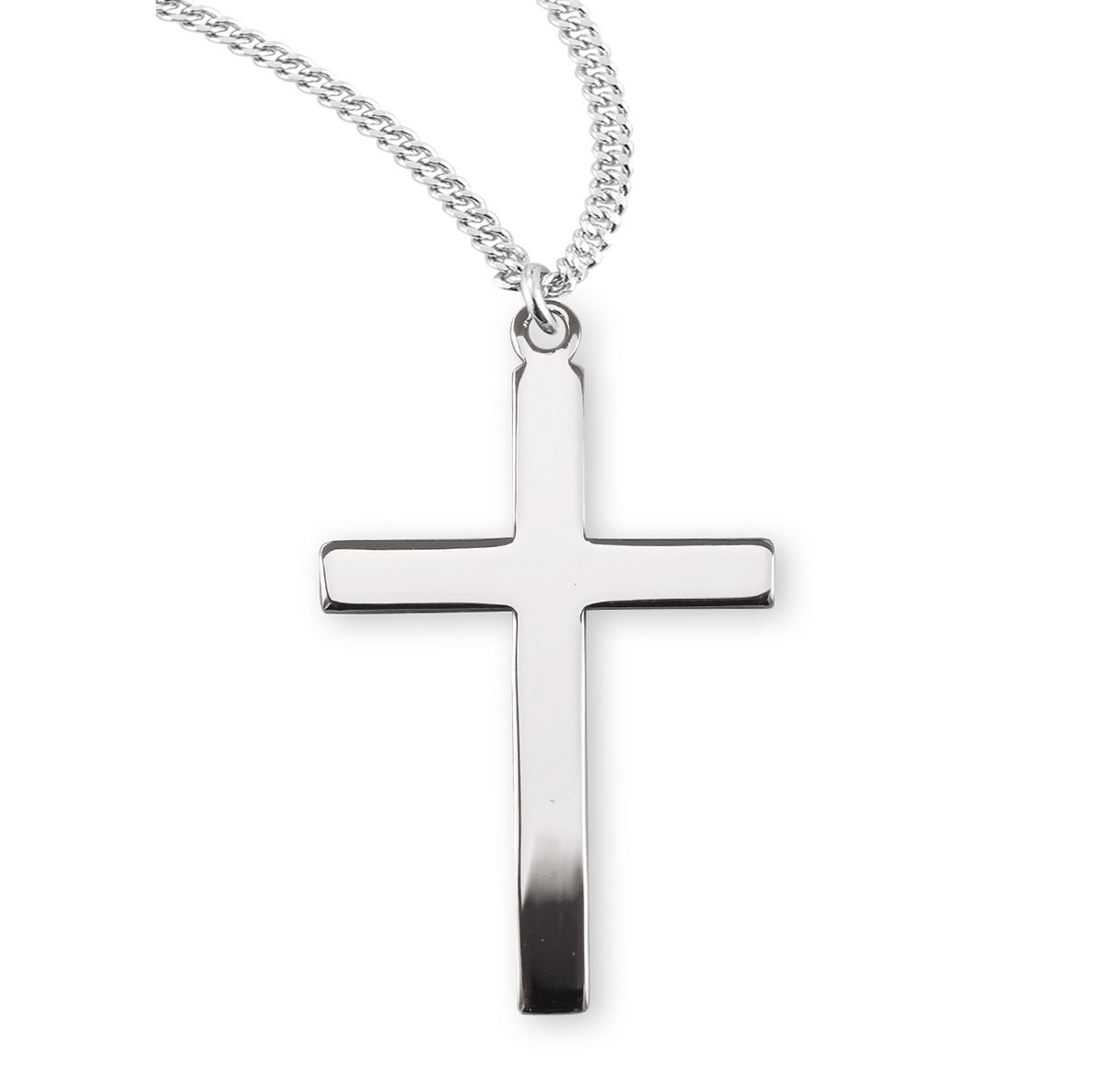 Sterling Silver Plain Cross Necklace | .925 Silver