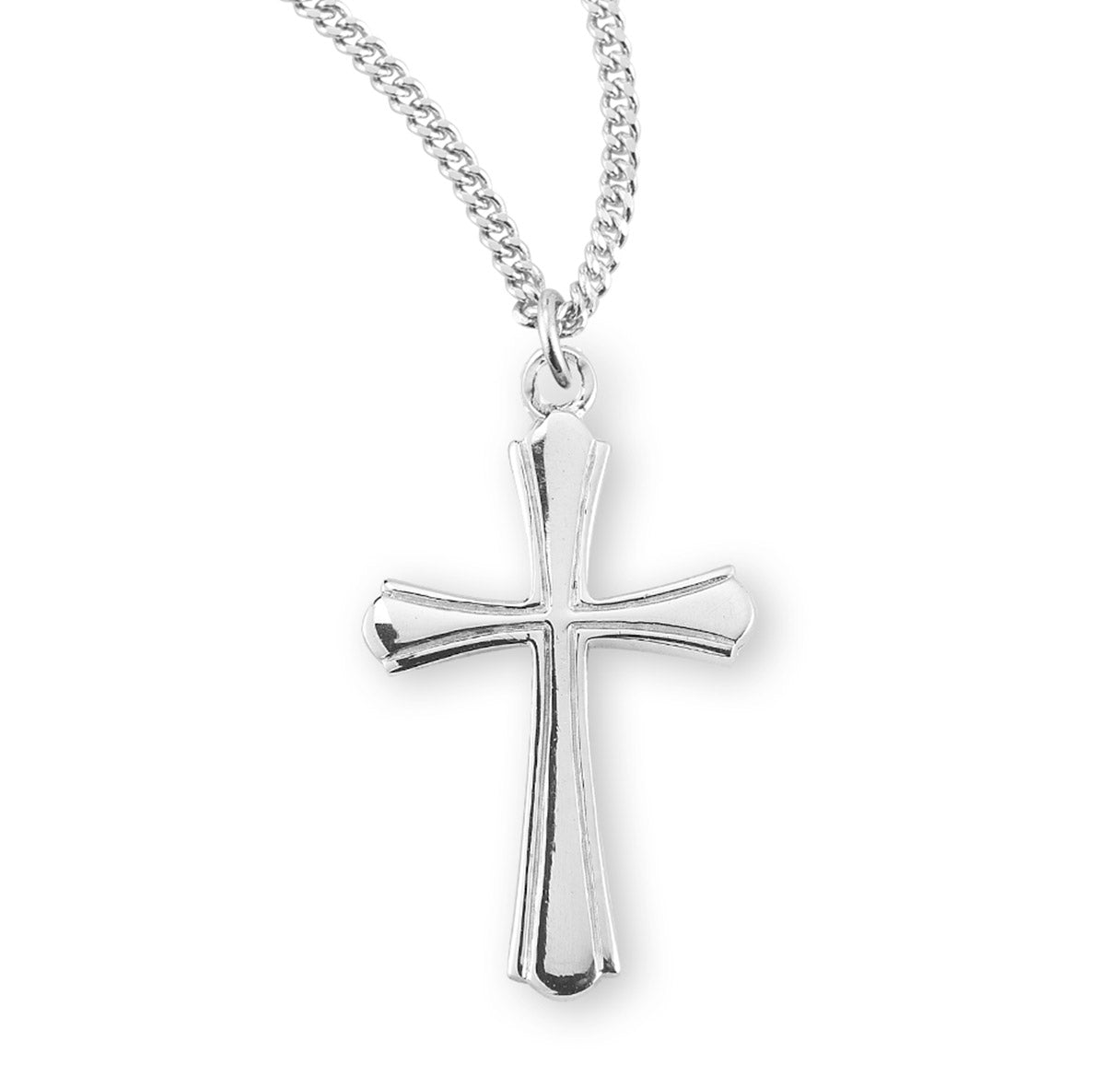 Sterling Silver Plain Cross Necklace | .925 Silver