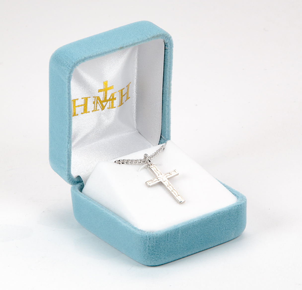 Sterling Silver Scrollwork Design Cross Necklace | .925 Silver