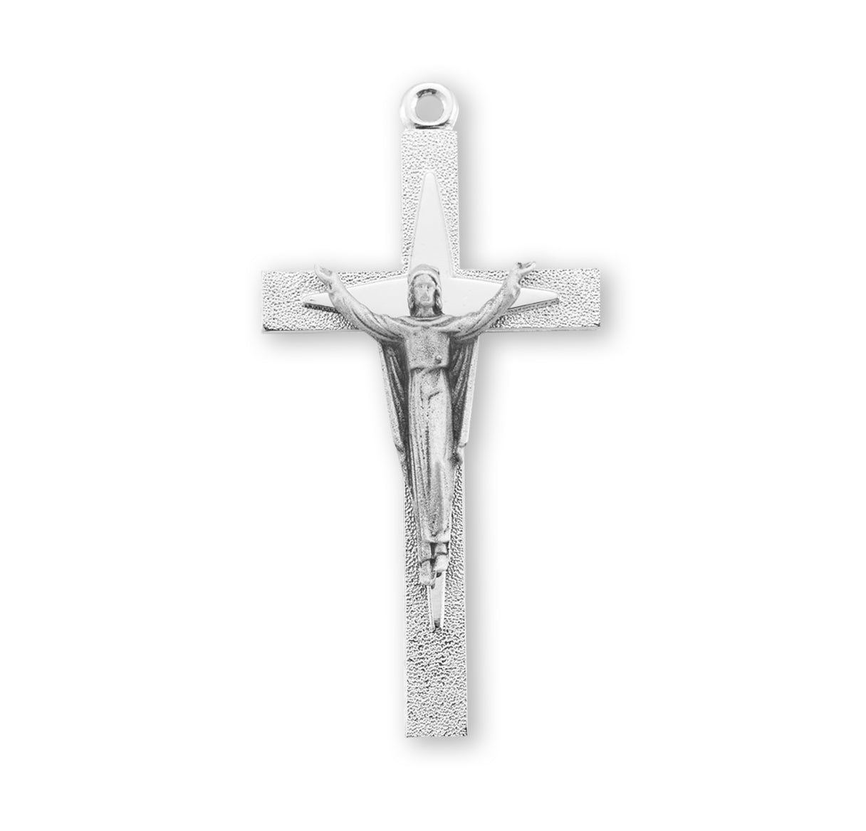 Risen Christ Sterling Silver Crucifix Necklace | .925 Silver