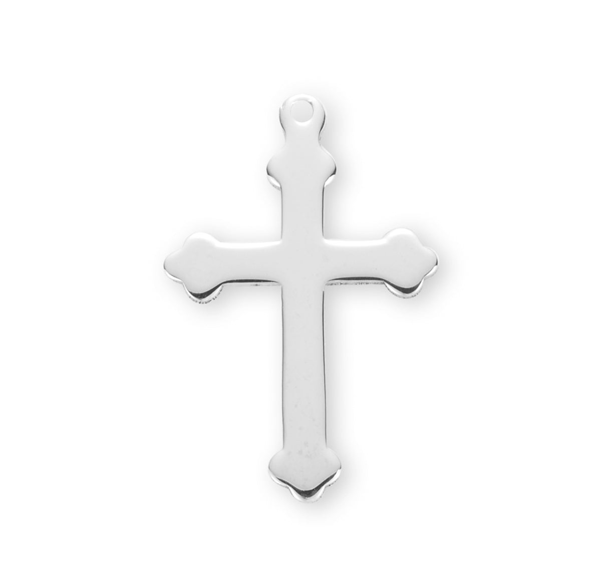 Sterling Silver High Polished Cross Necklace | .925 Silver