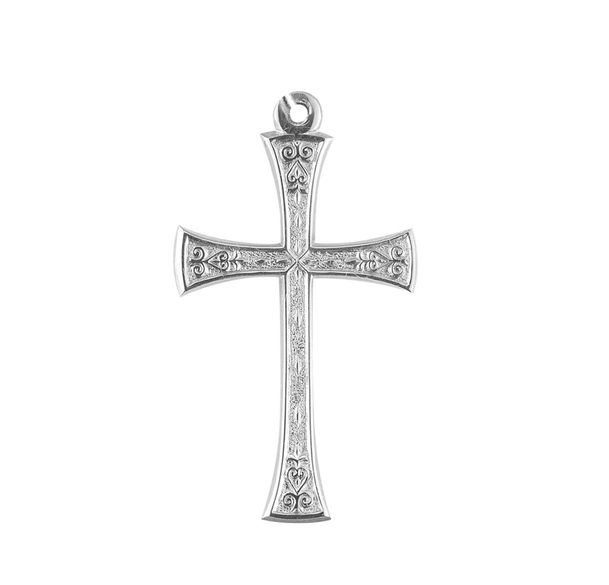 Sterling Silver Detailed Cross Necklace | .925 Silver
