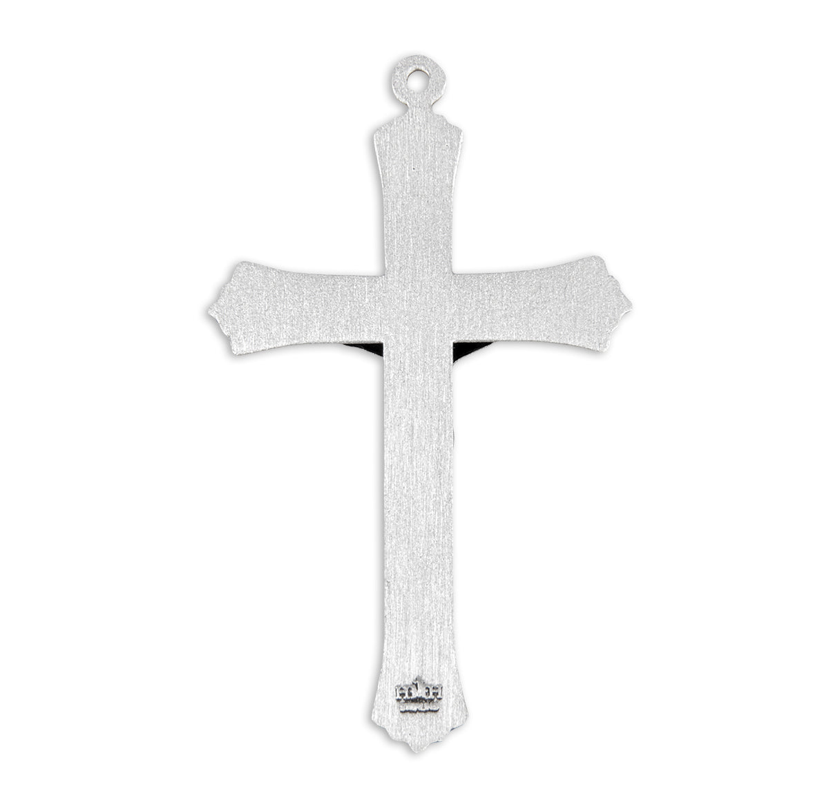 Sterling Silver Flower Tipped Crucifix Necklace | .925 Silver
