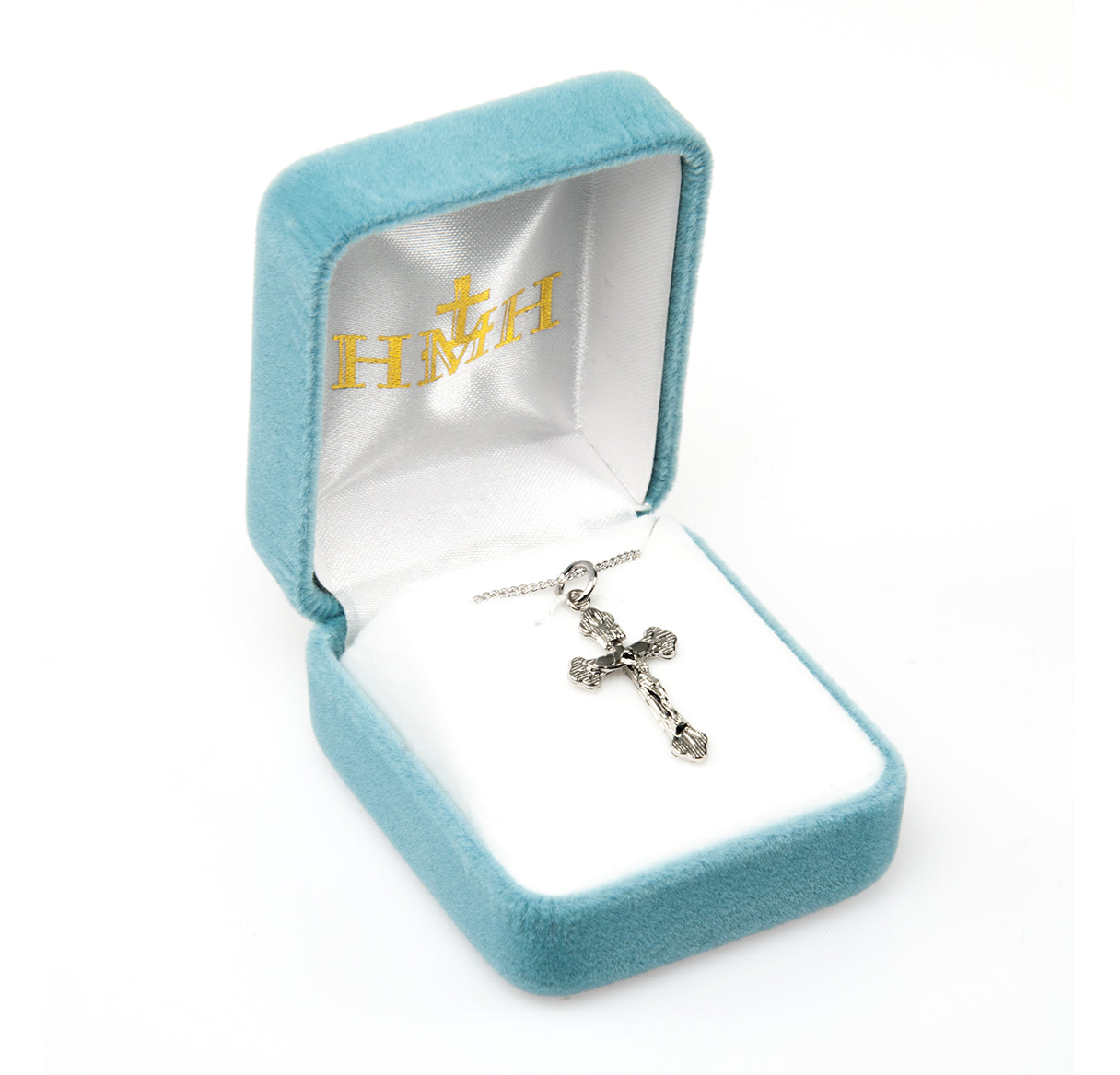 Flare tipped Sterling Silver Crucifix Necklace | .925 Silver