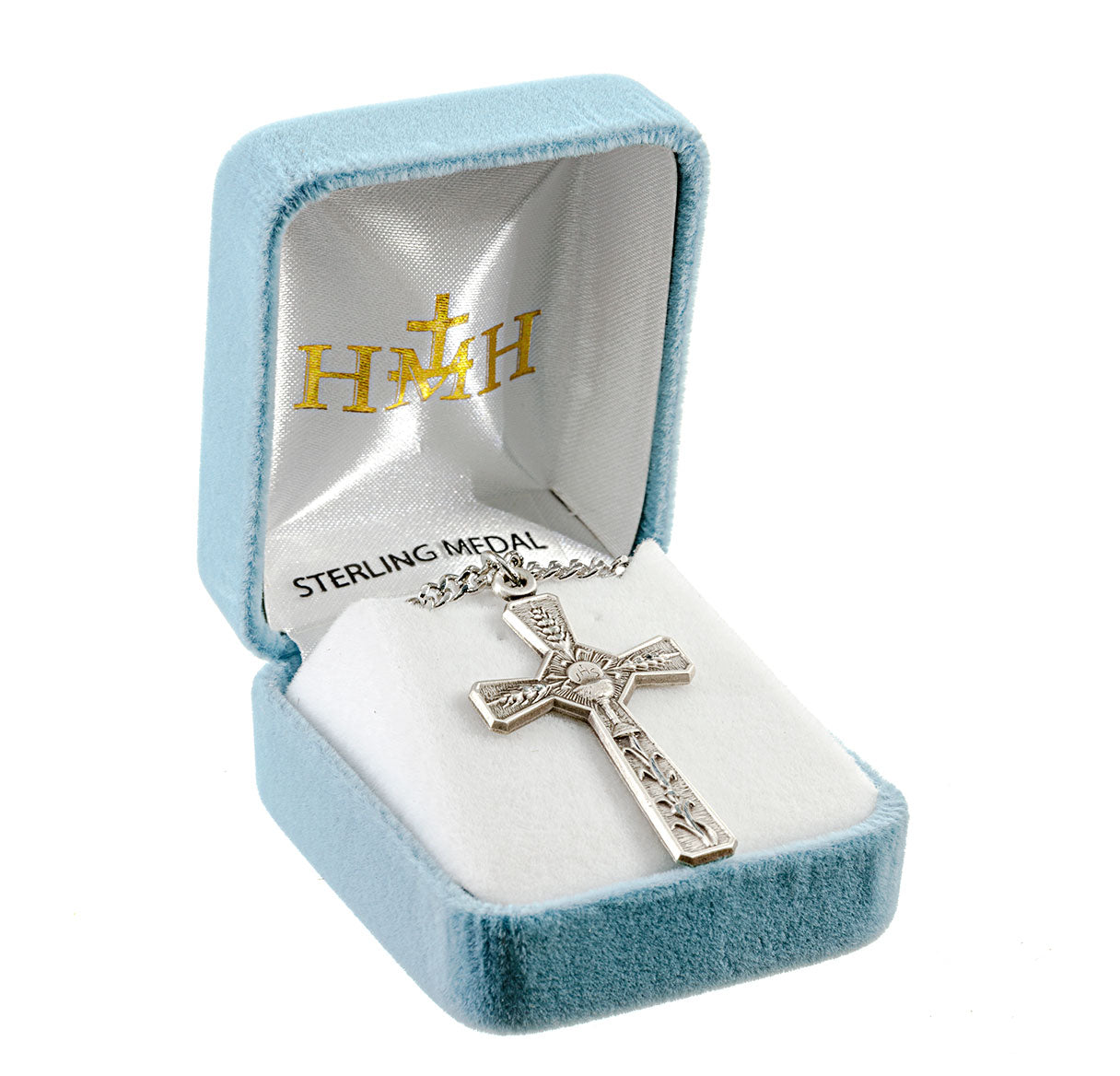 Sterling Silver Eucharist Cross Necklace | .925 Silver