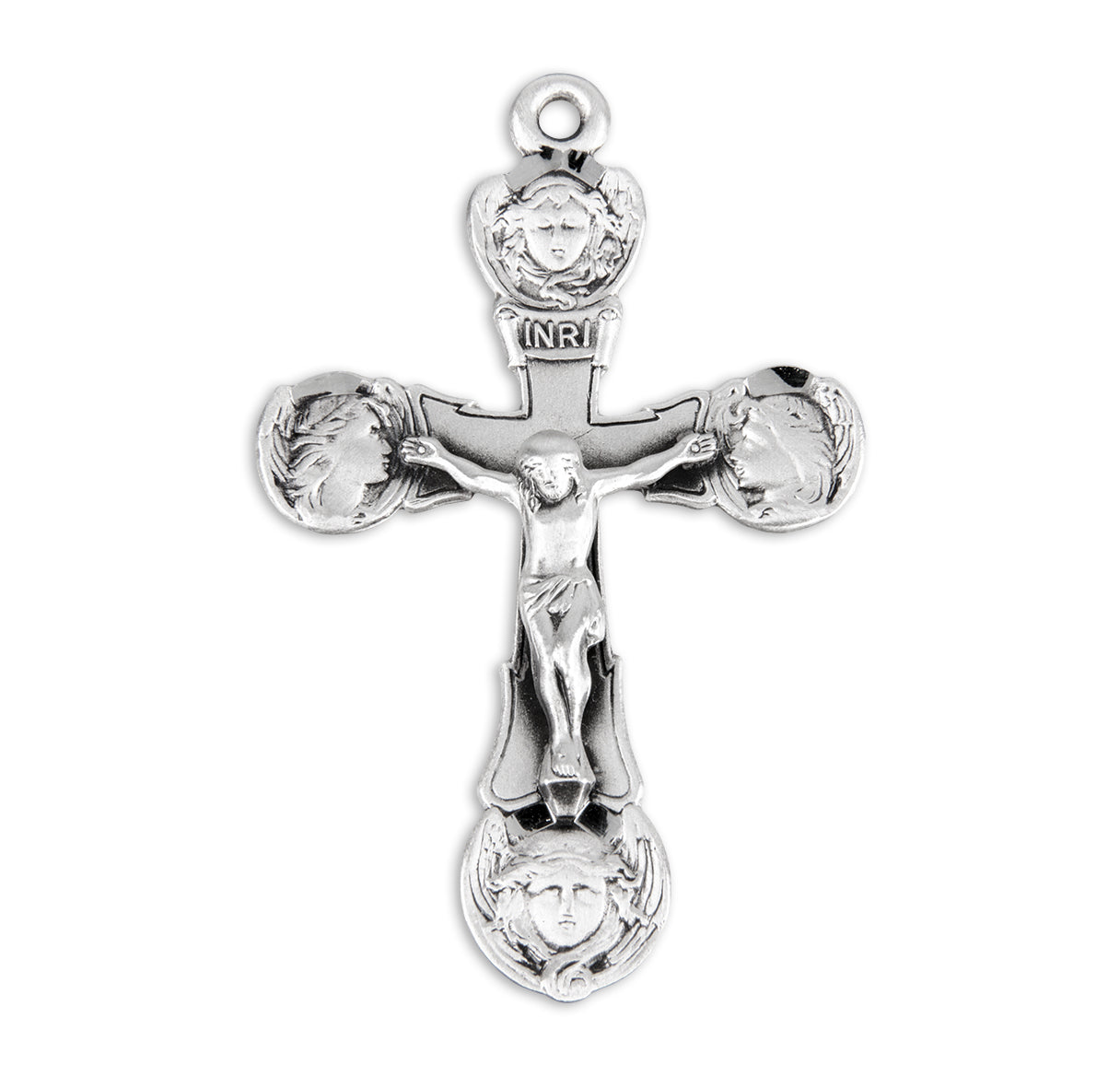 Angels Sterling Silver Crucifix Necklace | .925 Silver