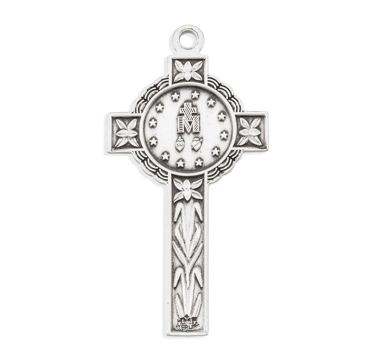 Miraculous Sterling Silver Medal/Crucifix Necklace | .925 Silver