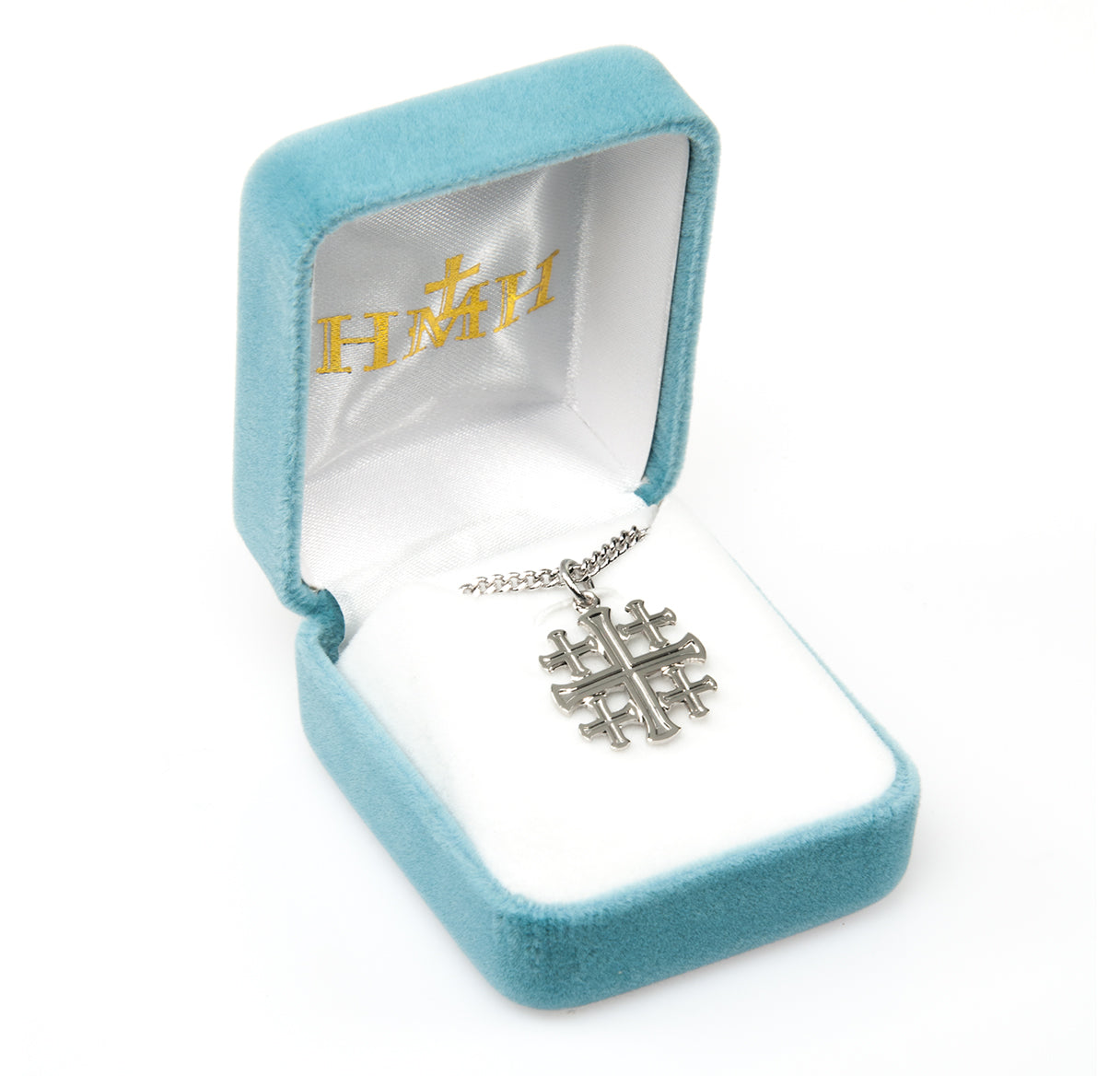 Sterling Silver Jerusalem Cross Necklace | .925 Silver