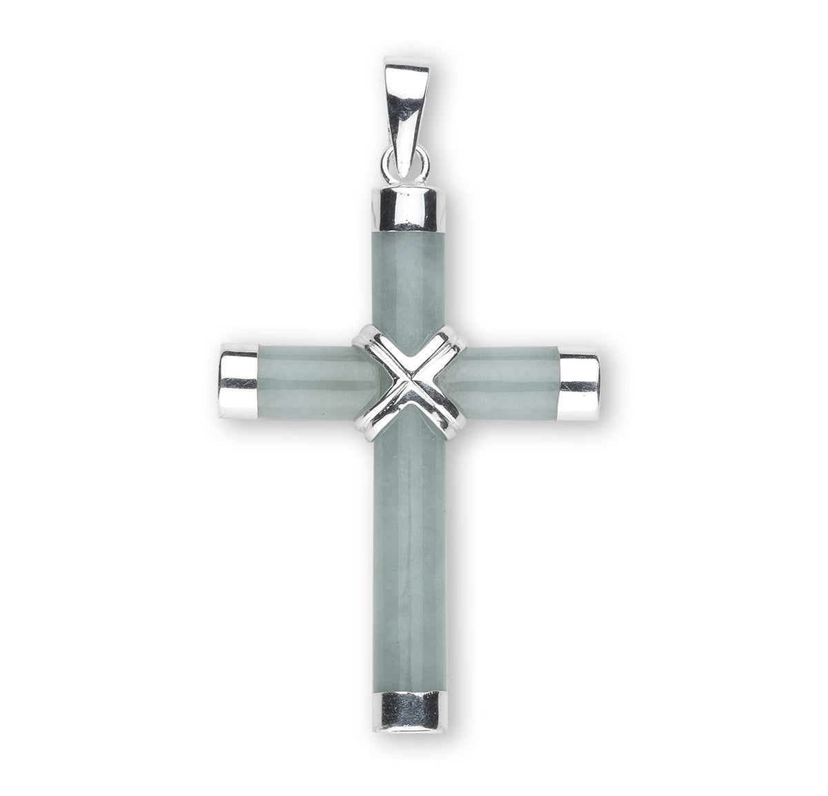 Genuine Aventurine Cross Necklace | Catholic Jewelry