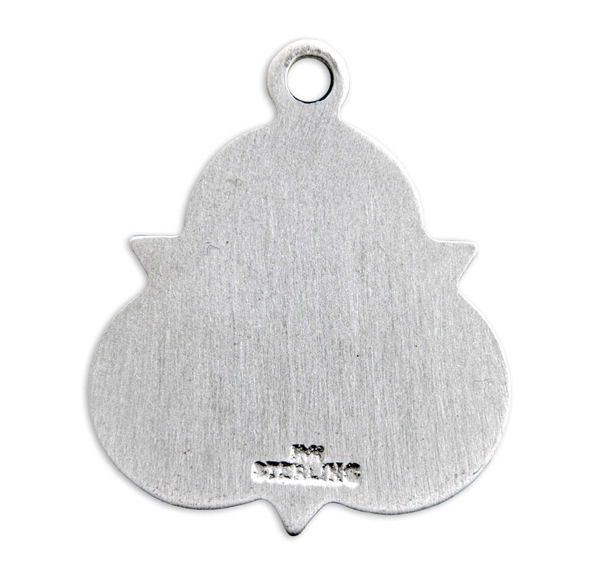 Saint Jude Thaddeus Sterling Silver Trinity Symbol Medal Pendant with Chain | .925 Silver