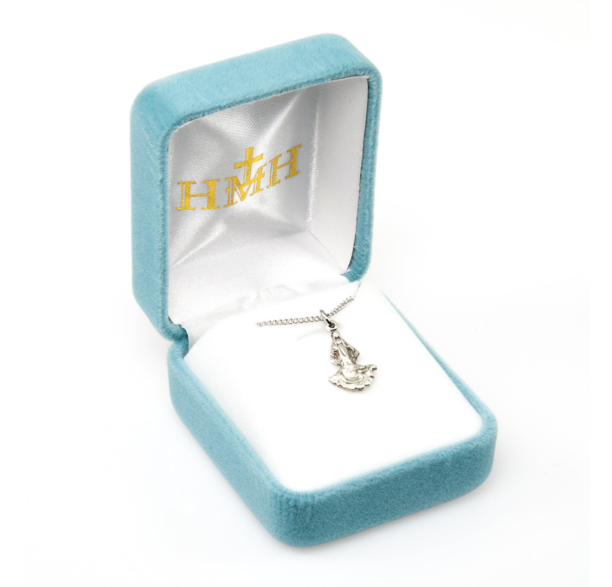 Our Lady of Grace Sterling Silver Medal Pendant with Chain | .925 Silver