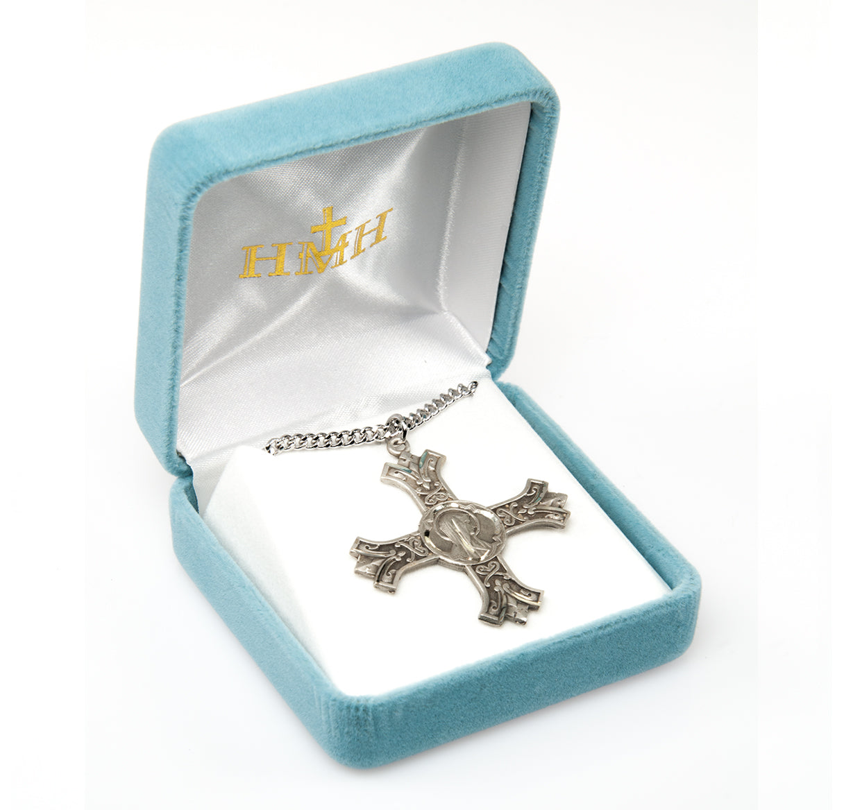Sterling Silver Madonna Cross Necklace | .925 Silver
