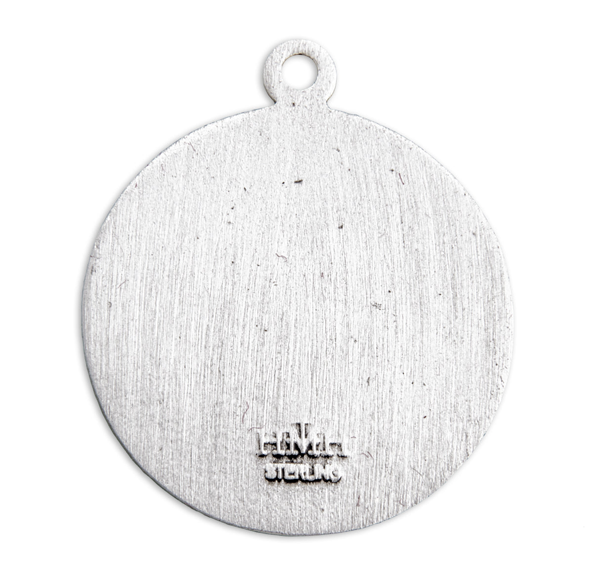 Sterling Silver Our Lady of Perpetual Help Round Medal Pendant with Chain | .925 Silver