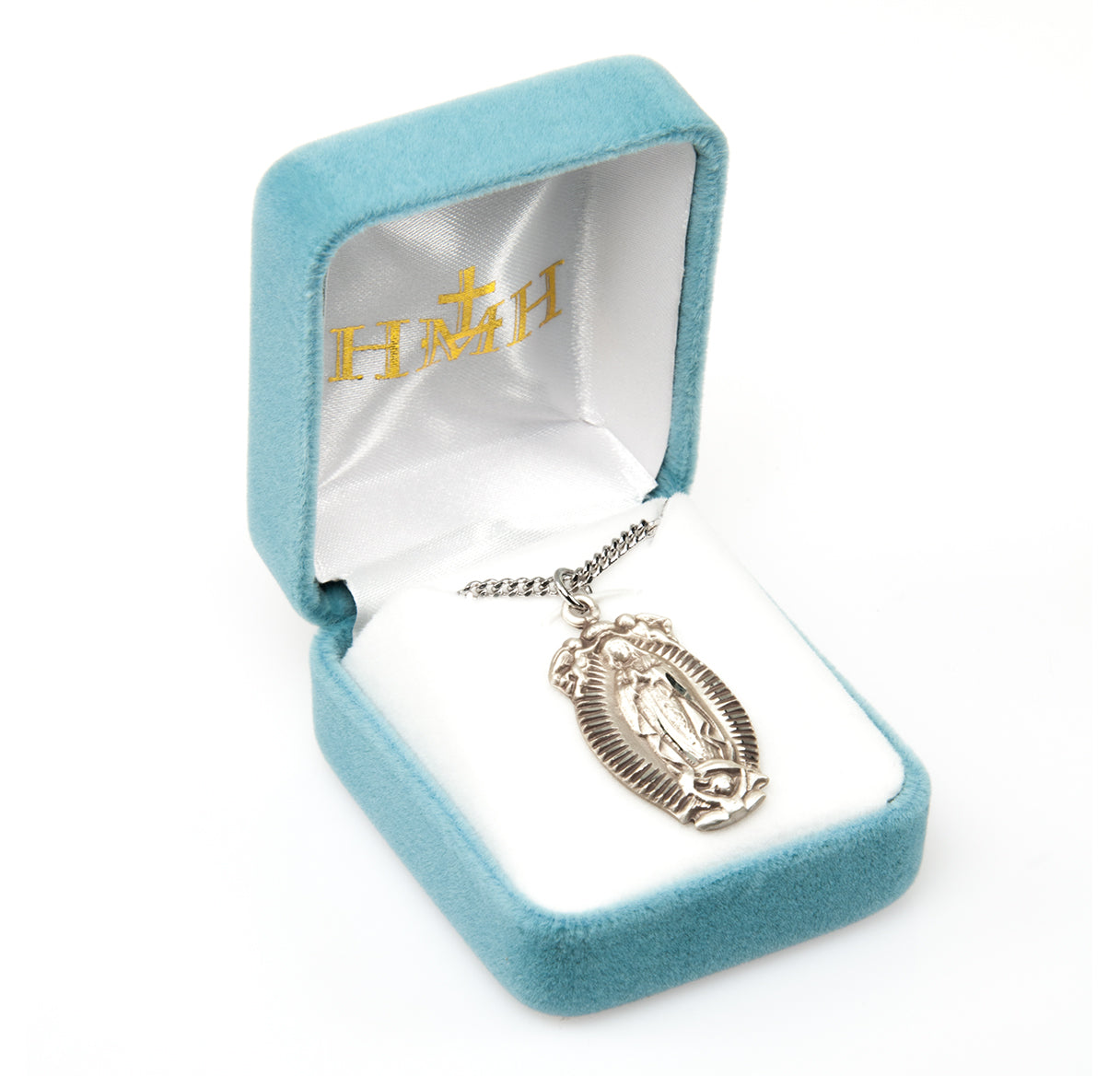 Our Lady of Guadalupe Sterling Silver Medal Pendant with Chain | .925 Silver