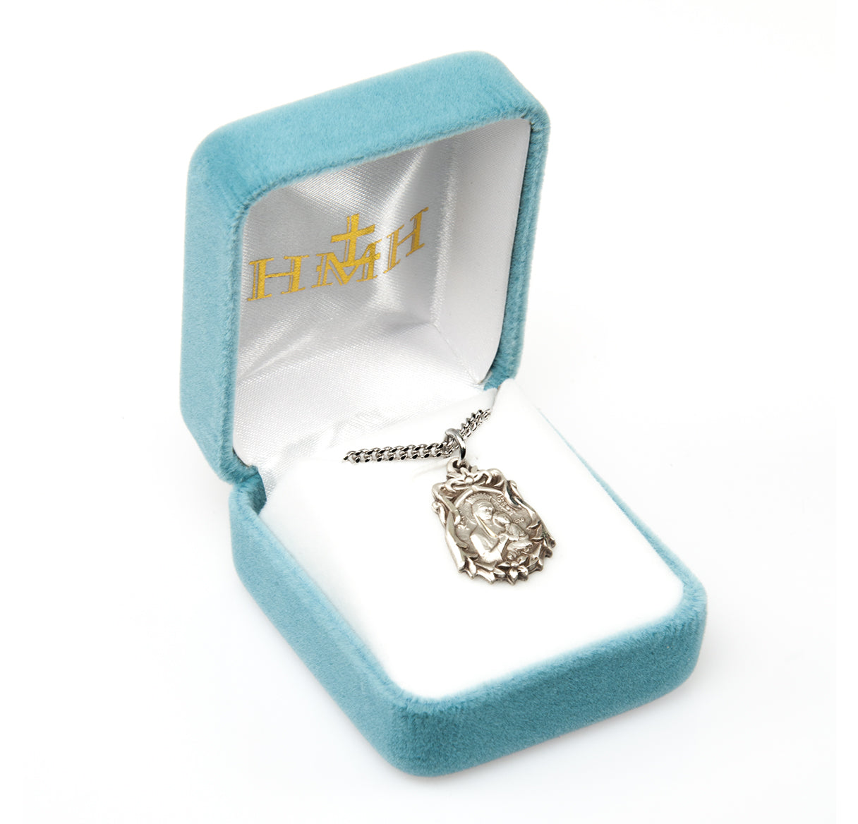 Our Lady of Perpetual Help Sterling Silver Medal Pendant with Chain | .925 Silver