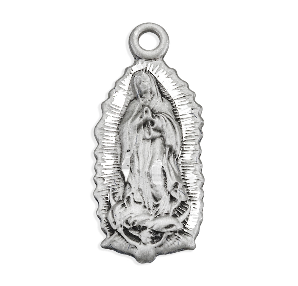Our Lady of Guadalupe Sterling Silver Medal Pendant with Chain | .925 Silver